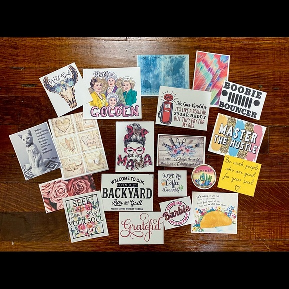 Bag 4 - Collection Of 60 Junk Journal Inspiring & Sassy Sayings or Image - Picture 3 of 5